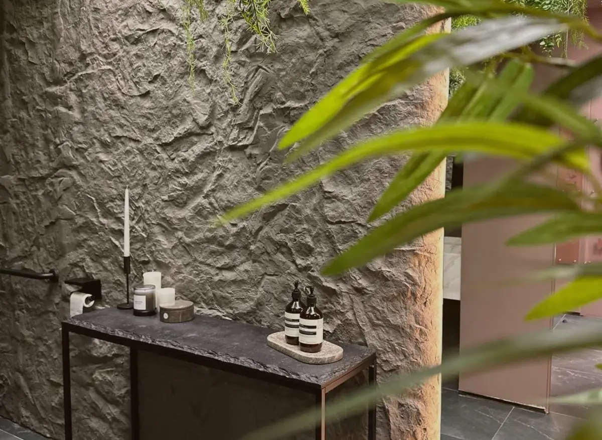 Stone wall interior detail